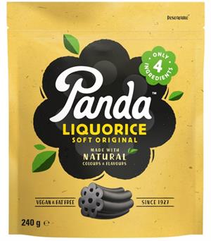Panda All Natural lakrids - Vegansk 240 g  